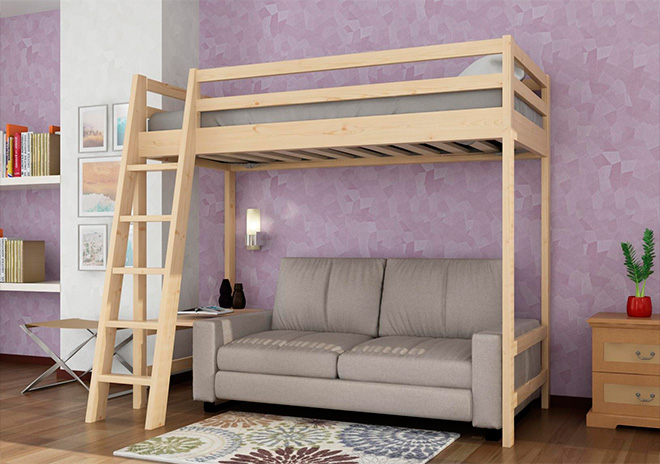 Кровать чердак с раскладным диваном - как выбрать и где купить недорого в Санкт-Петербурге
