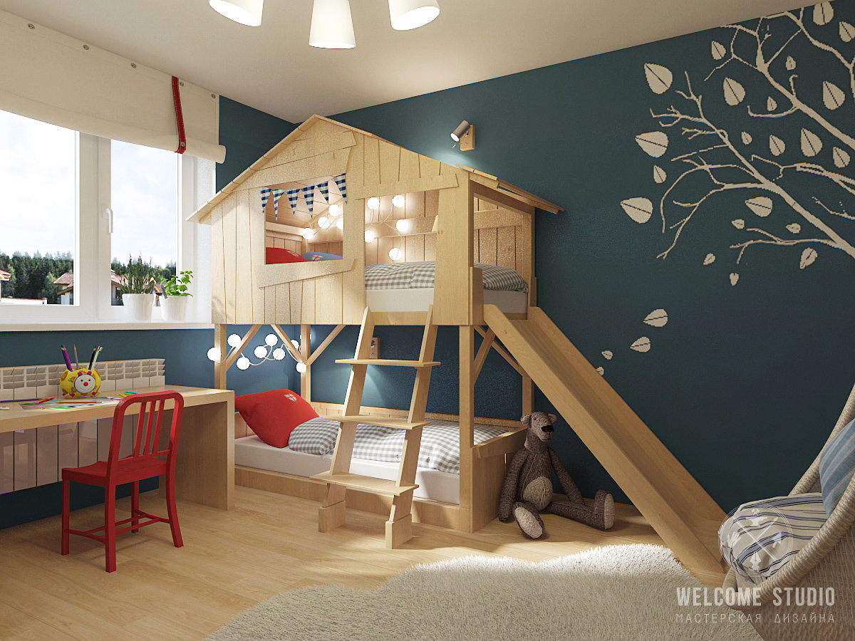 детская комната с игровой зоной дизайн