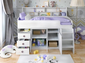 Кровать-чердак Малыш-5 от производителя Ярофф