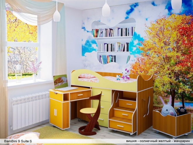 Детская кровать-чердак Bambini 9 Suite