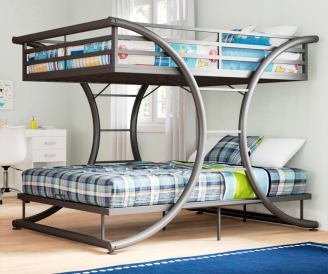 Двухъярусная кровать для взрослых формата два плюс два