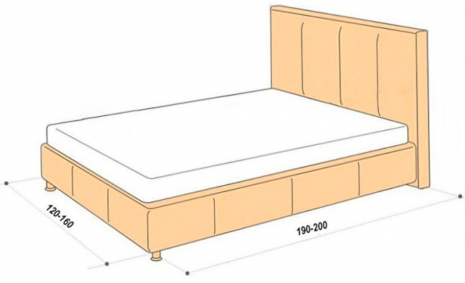 Кровать шириной 150 см